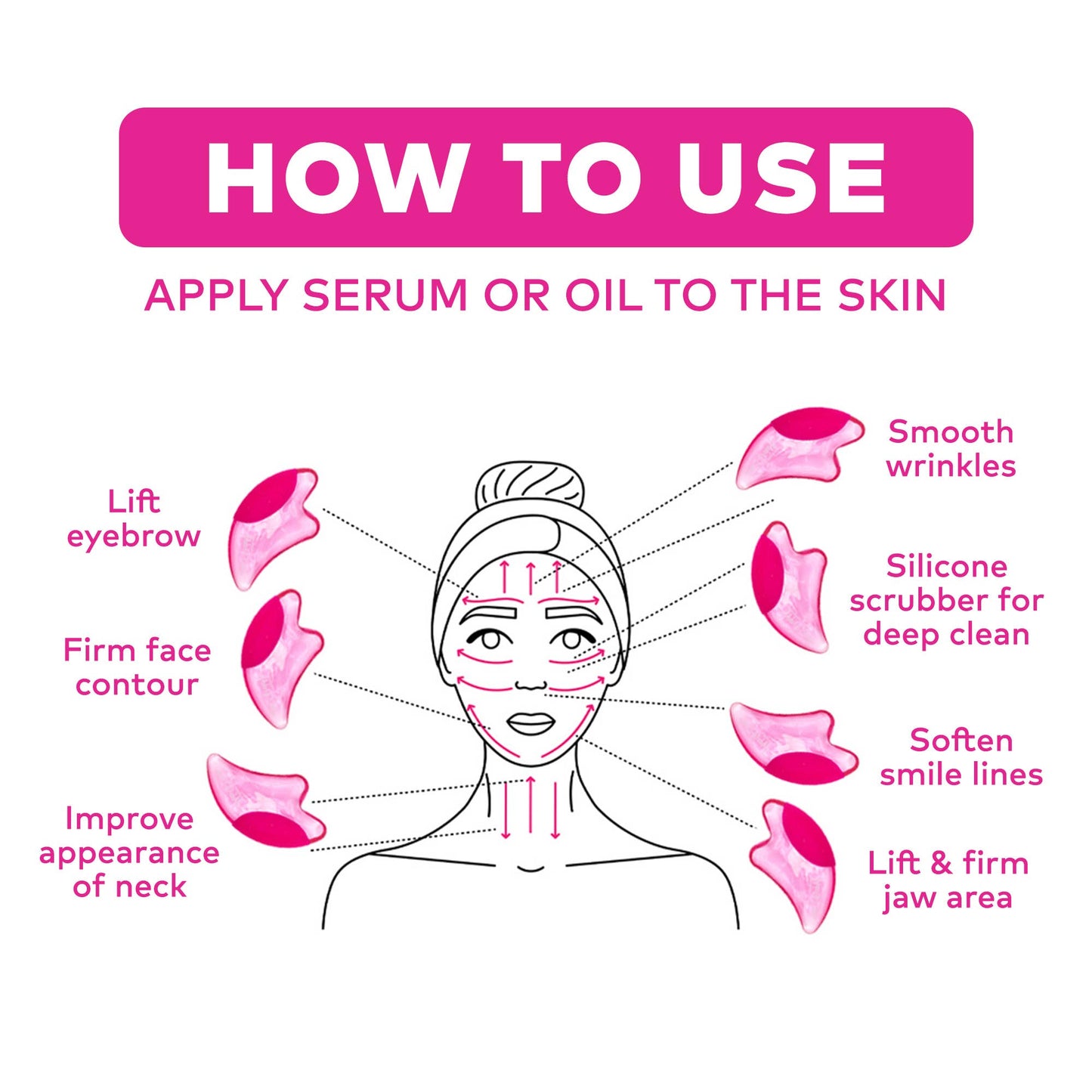 PUFF Eraser: 2n1 Gua Sha & Facial Scrubber